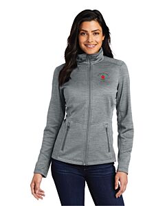 Port Authority® Ladies Digi Stripe Fleece Jacket - Embroidery - Bellevue Public Schools Logo