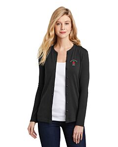 Port Authority® Ladies Concept Stretch Button-Front Cardigan - Embroidery - Bellevue Public Schools Logo