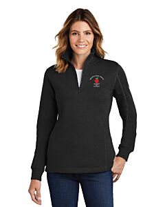 Sport-Tek® Ladies 1/4-Zip Sweatshirt - Embroidery - Bellevue Public Schools Logo