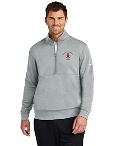 Nike Club Fleece Sleeve Swoosh 1/2-Zip - Embroidery - Bellevue Public Schools Logo