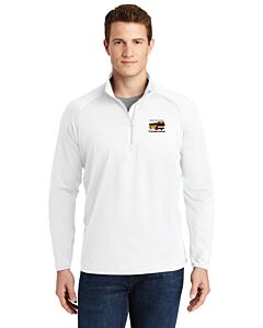 Sport-Tek® Sport-Wick® Stretch 1/4-Zip Pullover - Embroidery - Bellevue Public Schools Transportation Logo