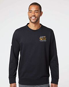 Adidas - Fleece Crewneck Sweatshirt - Left Chest Embroidery - Bellevue Public Schools Transportation Logo