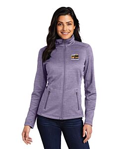 Port Authority® Ladies Digi Stripe Fleece Jacket - Embroidery - Bellevue Public Schools Transportation Logo